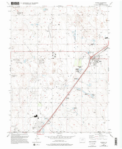 United States Geological Survey Hudson, CO (1949, 24000-Scale) digital map