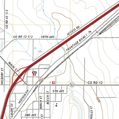 United States Geological Survey Hudson, CO (2022, 24000-Scale) digital map