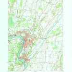 United States Geological Survey Hudson Falls, NY (1966, 24000-Scale) digital map