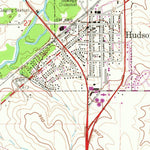 United States Geological Survey Hudson, IA (1963, 24000-Scale) digital map
