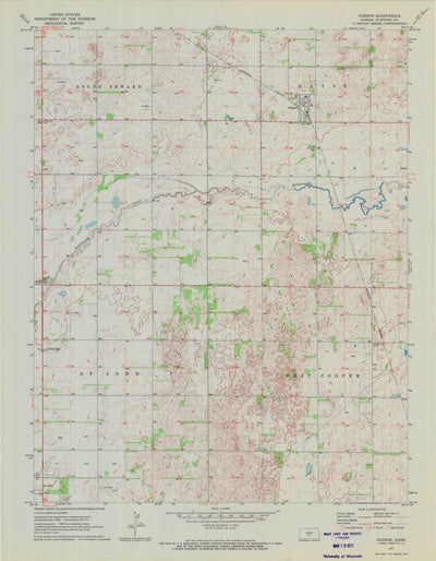 United States Geological Survey Hudson, KS (1971, 24000-Scale) digital map