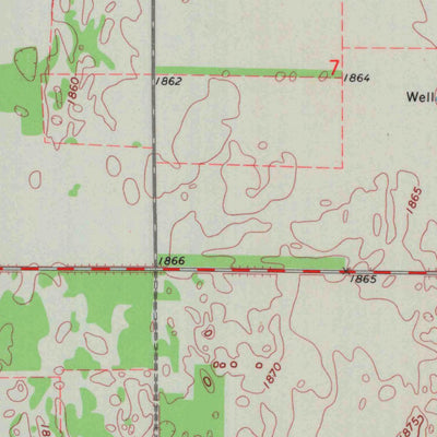 United States Geological Survey Hudson, KS (1971, 24000-Scale) digital map