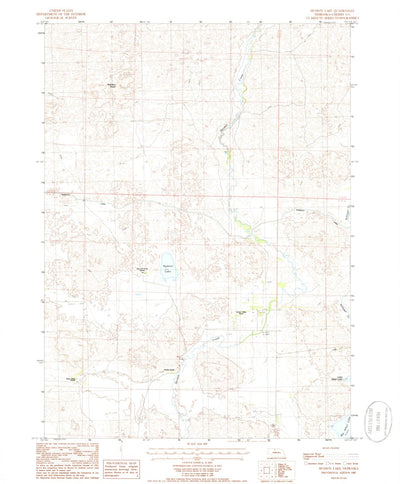 United States Geological Survey Hudson Lake, NE (1985, 24000-Scale) digital map