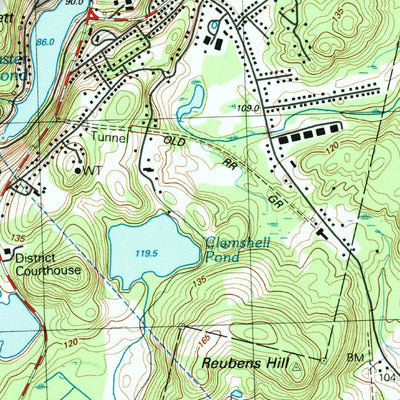 United States Geological Survey Hudson, MA (1988, 25000-Scale) digital map
