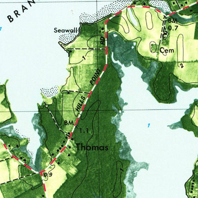 United States Geological Survey Hudson, MD (1982, 24000-Scale) digital map