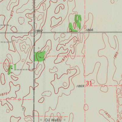United States Geological Survey Hudson NW, KS (1970, 24000-Scale) digital map