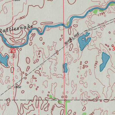 United States Geological Survey Hudson SE, KS (1971, 24000-Scale) digital map