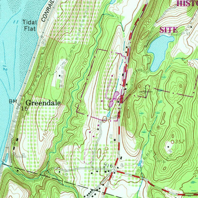 United States Geological Survey Hudson South, NY (1980, 24000-Scale) digital map