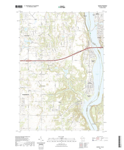United States Geological Survey Hudson, WI (2022, 24000-Scale) digital map