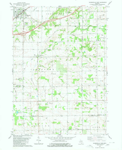 United States Geological Survey Hudsonville East, MI (1980, 24000-Scale) digital map