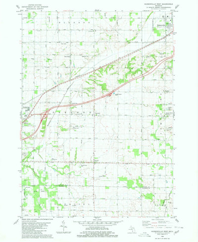 United States Geological Survey Hudsonville West, MI (1980, 24000-Scale) digital map