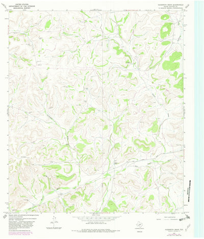 United States Geological Survey Hudspeth Draw, TX (1967, 24000-Scale) digital map