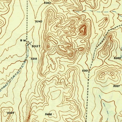 United States Geological Survey Hueco Mountains, TX (1943, 62500-Scale) digital map