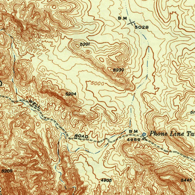 United States Geological Survey Hueco Mountains, TX (1943, 62500-Scale) digital map