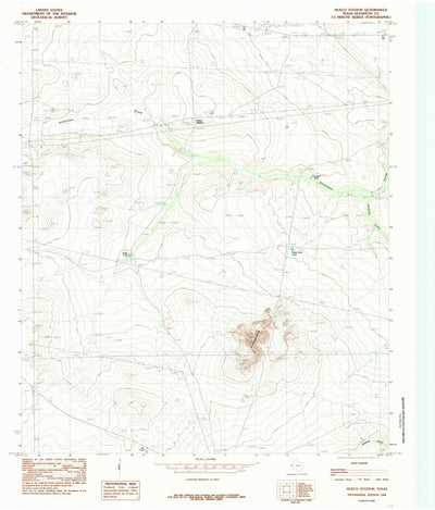 United States Geological Survey Hueco Station, TX (1984, 24000-Scale) digital map