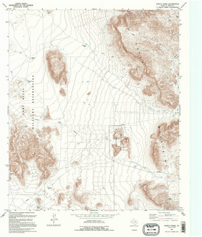 United States Geological Survey Hueco Tanks, TX (1995, 24000-Scale) digital map