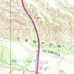 United States Geological Survey Huerfano Hill, NM (1961, 24000-Scale) digital map