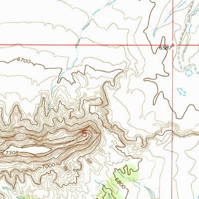 United States Geological Survey Huerfano Trading Post, NM (1967, 24000-Scale) digital map
