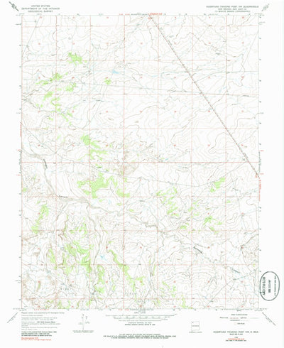 United States Geological Survey Huerfano Trading Post NW, NM (1966, 24000-Scale) digital map