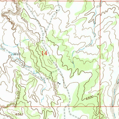 United States Geological Survey Huerfano Trading Post NW, NM (1966, 24000-Scale) digital map