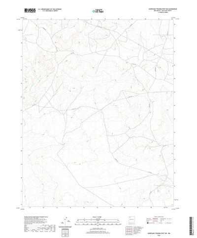 United States Geological Survey Huerfano Trading Post SW, NM (2020, 24000-Scale) digital map