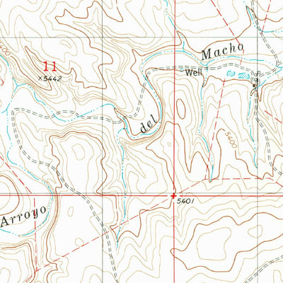 United States Geological Survey Huff Hill, NM (1981, 24000-Scale) digital map