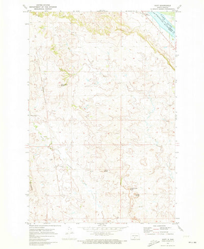 United States Geological Survey Huff, ND (1971, 24000-Scale) digital map