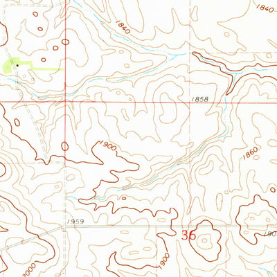 United States Geological Survey Huff, ND (1971, 24000-Scale) digital map