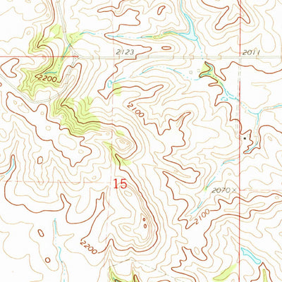 United States Geological Survey Huff, ND (1971, 24000-Scale) digital map