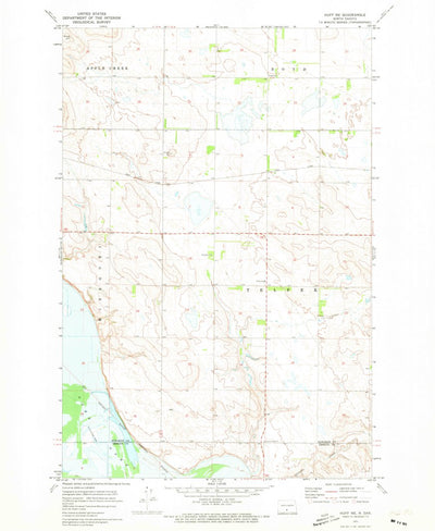 United States Geological Survey Huff NE, ND (1971, 24000-Scale) digital map