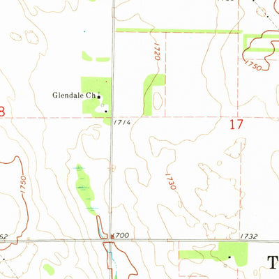 United States Geological Survey Huff NE, ND (1971, 24000-Scale) digital map