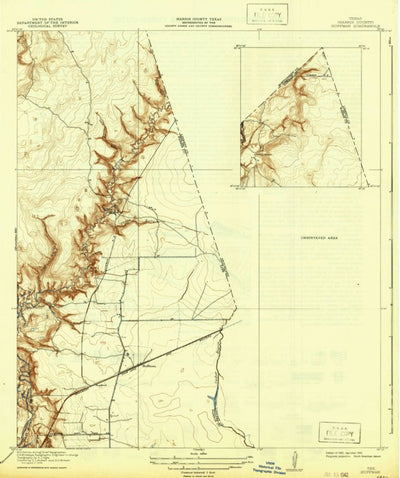 United States Geological Survey Huffman, TX (1920, 31680-Scale) digital map