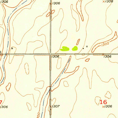 United States Geological Survey Huffton, SD (1952, 24000-Scale) digital map
