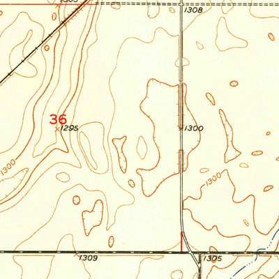 United States Geological Survey Huffton, SD (1952, 24000-Scale) digital map
