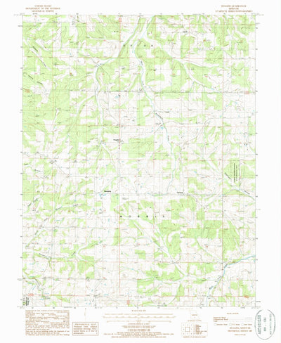United States Geological Survey Huggins, MO (1987, 24000-Scale) digital map