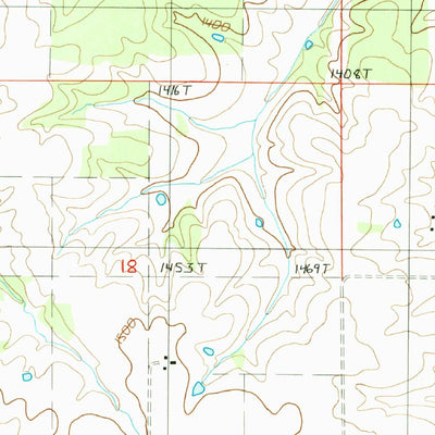 United States Geological Survey Huggins, MO (1987, 24000-Scale) digital map