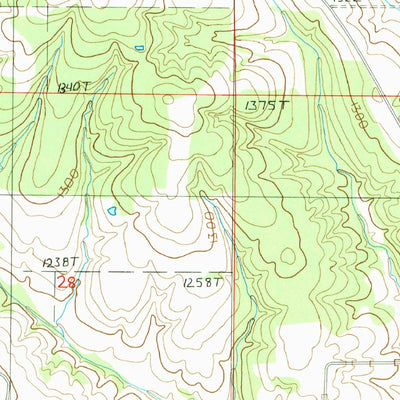 United States Geological Survey Huggins, MO (1987, 24000-Scale) digital map