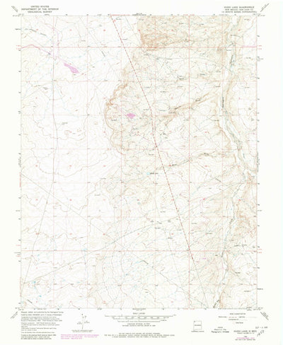 United States Geological Survey Hugh Lake, NM (1965, 24000-Scale) digital map