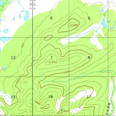 United States Geological Survey Hughes A-1, AK (1955, 63360-Scale) digital map