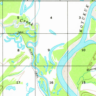United States Geological Survey Hughes A-3, AK (1956, 63360-Scale) digital map