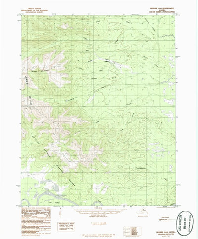 United States Geological Survey Hughes A-6, AK (1986, 63360-Scale) digital map