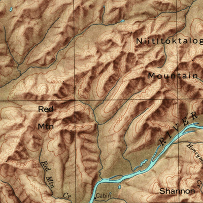 United States Geological Survey Hughes, AK (1965, 250000-Scale) digital map