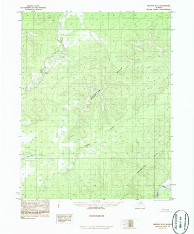 United States Geological Survey Hughes B-3, AK (1986, 63360-Scale) digital map