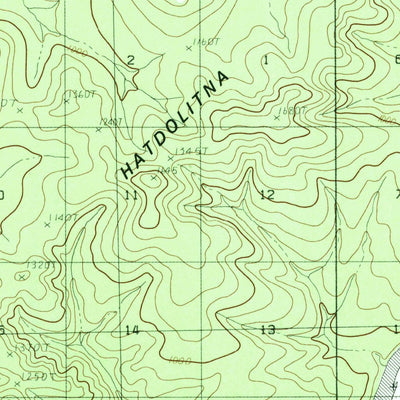 United States Geological Survey Hughes B-3, AK (1986, 63360-Scale) digital map