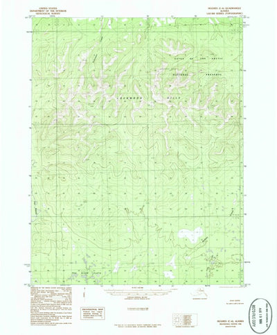 United States Geological Survey Hughes C-6, AK (1986, 63360-Scale) digital map