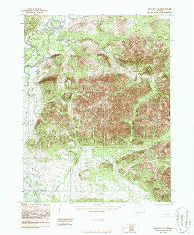 United States Geological Survey Hughes D-1, AK (1986, 63360-Scale) digital map