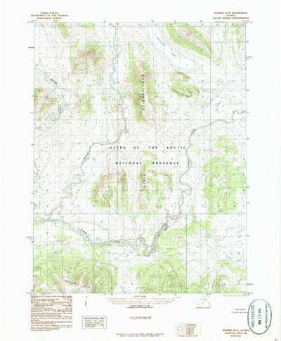 United States Geological Survey Hughes D-4, AK (1986, 63360-Scale) digital map