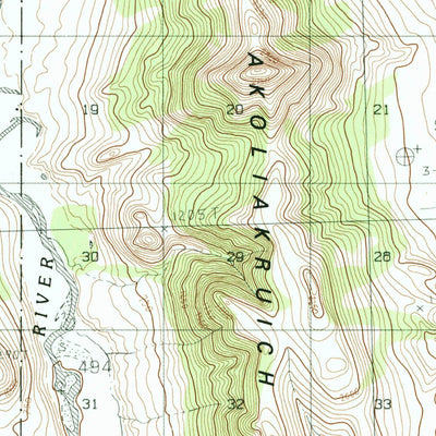 United States Geological Survey Hughes D-4, AK (1986, 63360-Scale) digital map