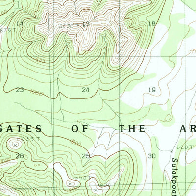 United States Geological Survey Hughes D-5, AK (1986, 63360-Scale) digital map