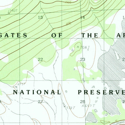 United States Geological Survey Hughes D-6, AK (1986, 63360-Scale) digital map